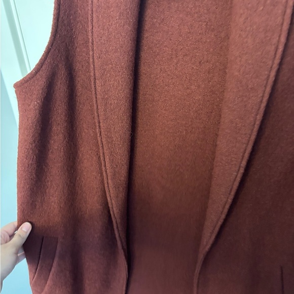 Cynthia Rowley Rich Brown Sleeveless Cardigan - Picture 4 of 5